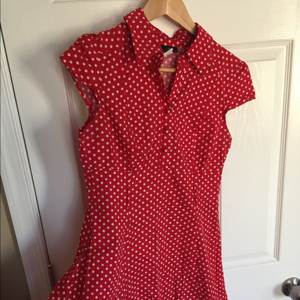Cute, summer red dress!